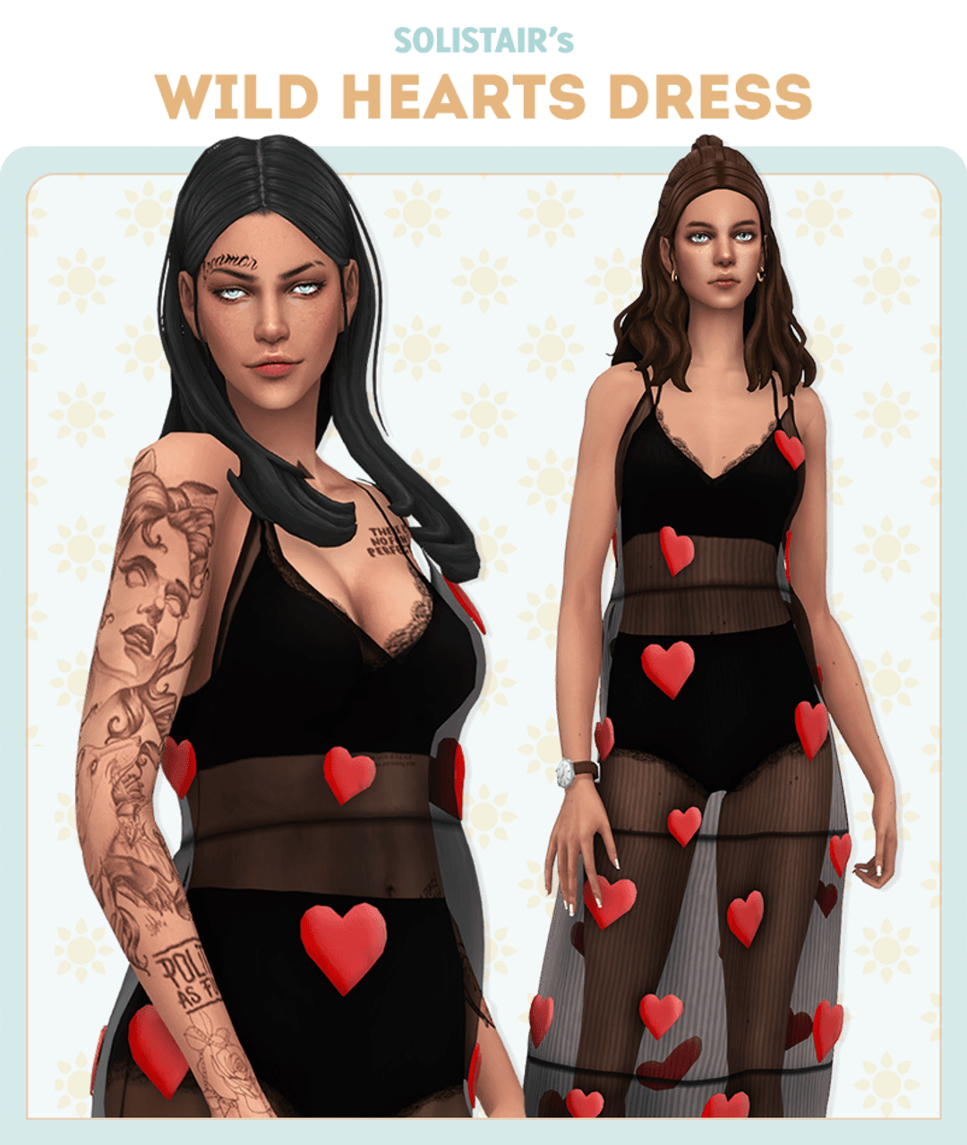 Скриншот мода Платье Wild Hearts Dress